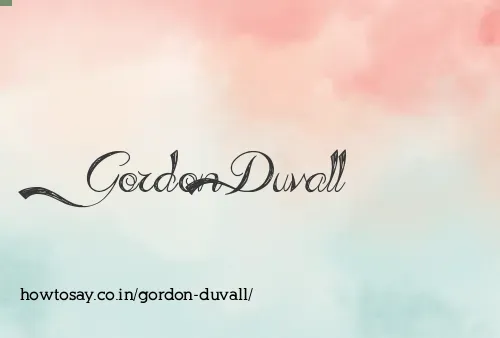 Gordon Duvall