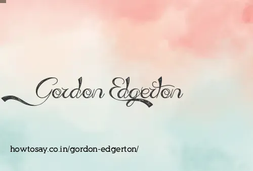 Gordon Edgerton