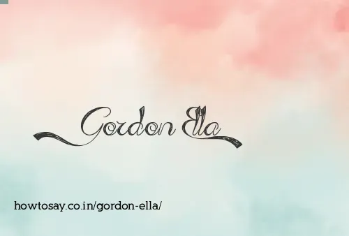 Gordon Ella