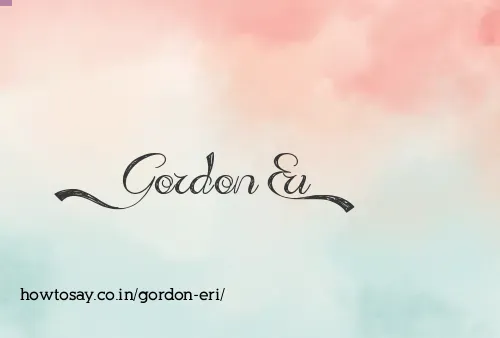 Gordon Eri