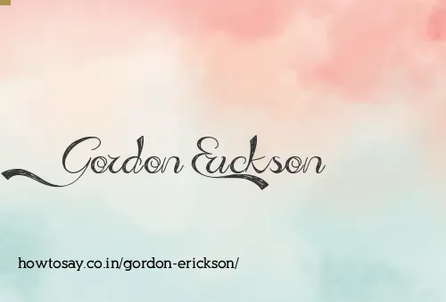 Gordon Erickson