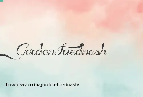 Gordon Friednash