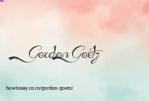 Gordon Goetz