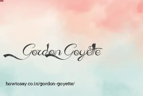 Gordon Goyette