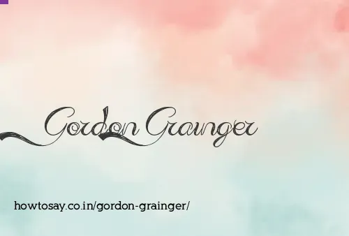 Gordon Grainger