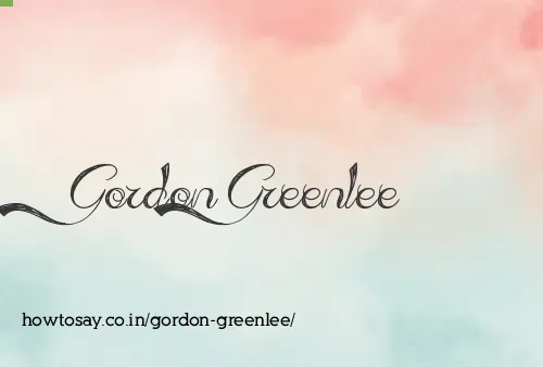 Gordon Greenlee