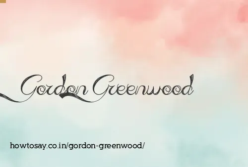 Gordon Greenwood