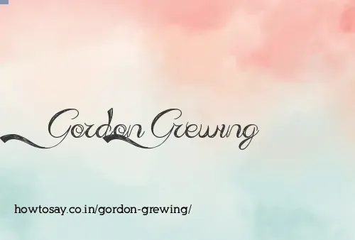 Gordon Grewing