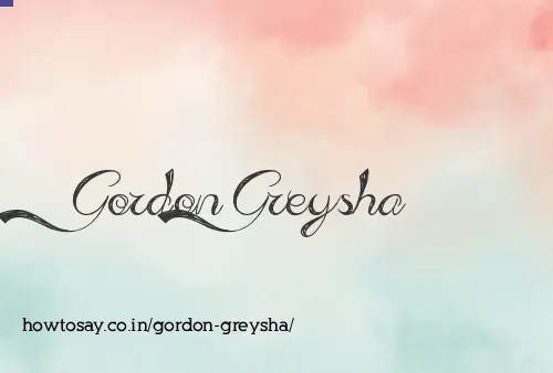 Gordon Greysha