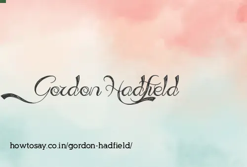 Gordon Hadfield