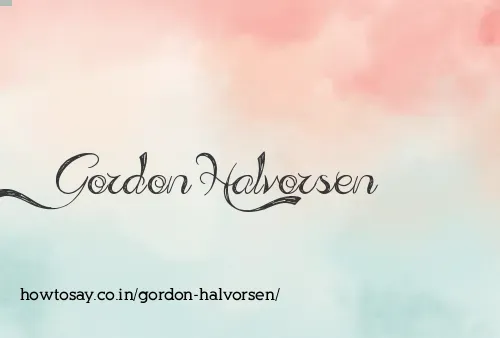 Gordon Halvorsen