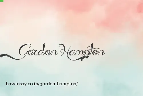Gordon Hampton