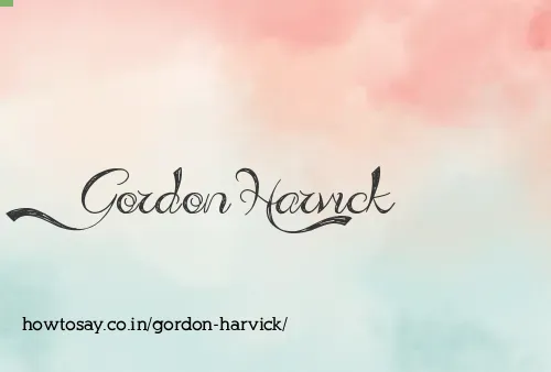 Gordon Harvick