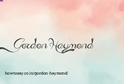 Gordon Haymond