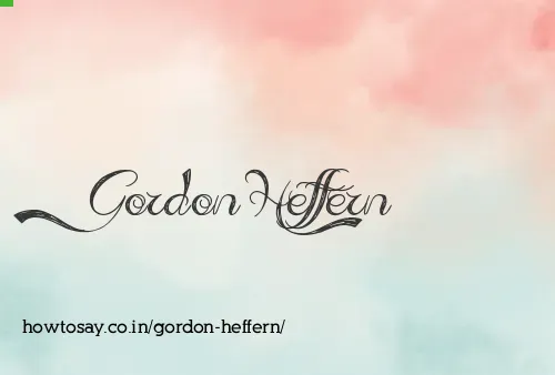 Gordon Heffern