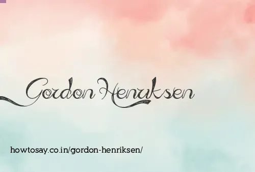 Gordon Henriksen