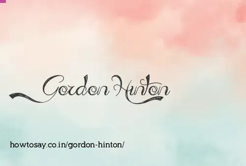 Gordon Hinton