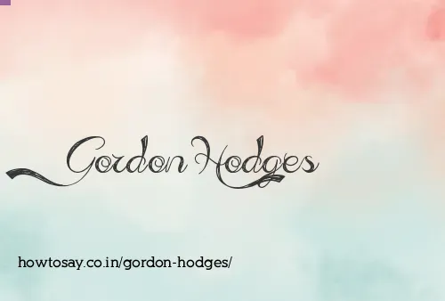 Gordon Hodges
