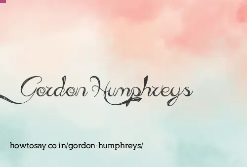 Gordon Humphreys
