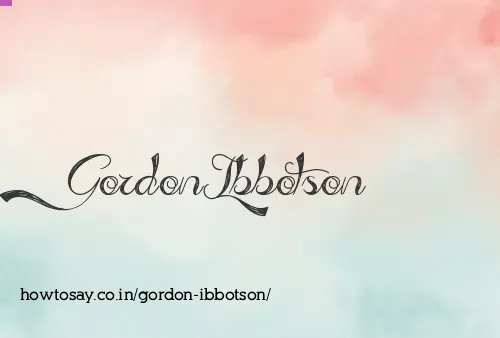 Gordon Ibbotson