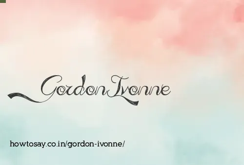 Gordon Ivonne
