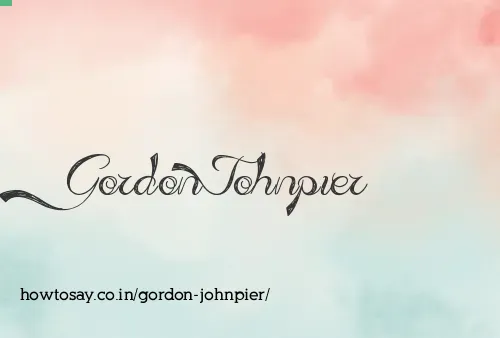 Gordon Johnpier