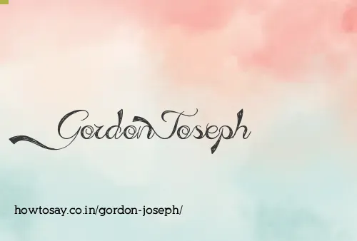 Gordon Joseph