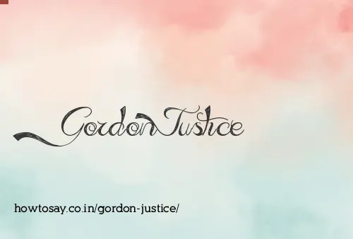 Gordon Justice