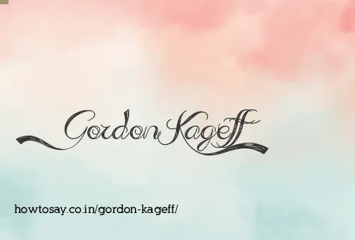 Gordon Kageff