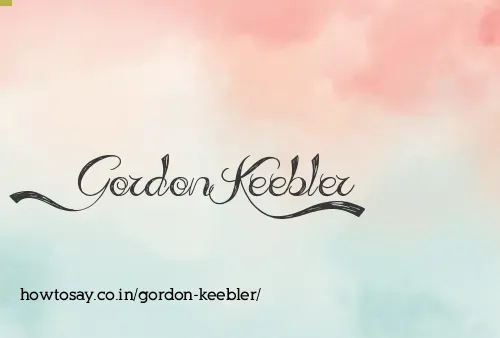 Gordon Keebler