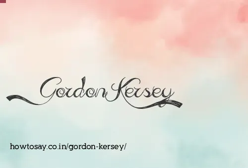 Gordon Kersey