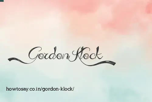Gordon Klock