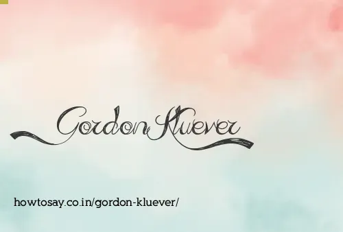 Gordon Kluever
