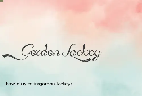 Gordon Lackey