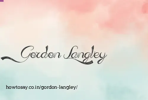 Gordon Langley