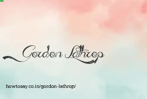 Gordon Lathrop
