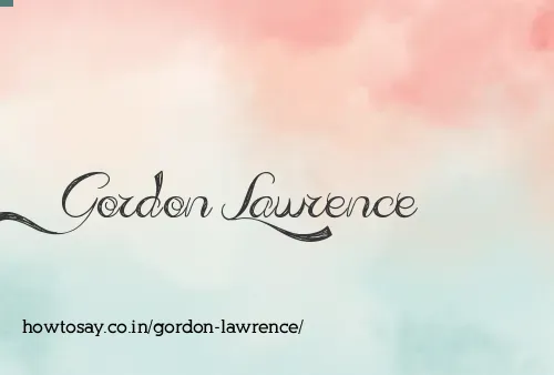 Gordon Lawrence
