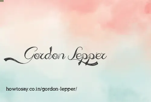 Gordon Lepper