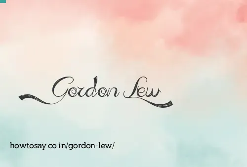 Gordon Lew