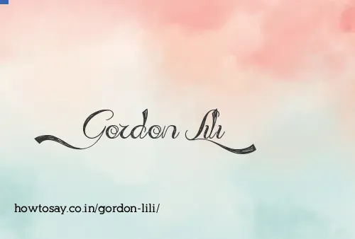 Gordon Lili