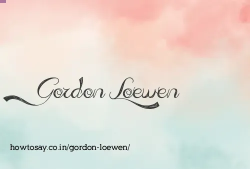 Gordon Loewen