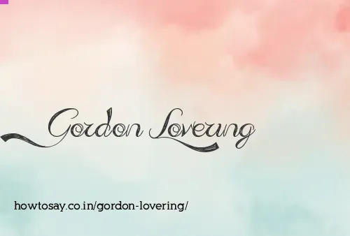 Gordon Lovering