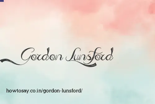 Gordon Lunsford