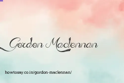 Gordon Maclennan