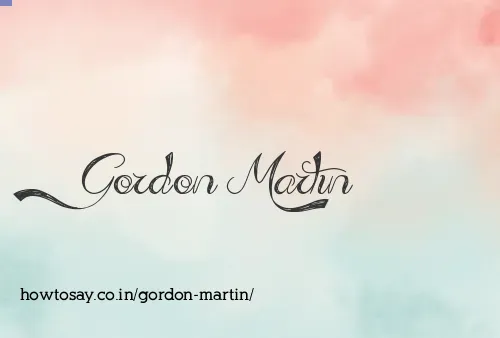 Gordon Martin