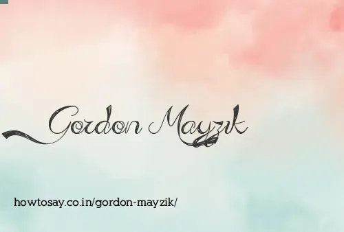 Gordon Mayzik