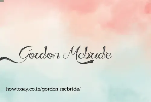 Gordon Mcbride
