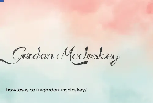 Gordon Mccloskey