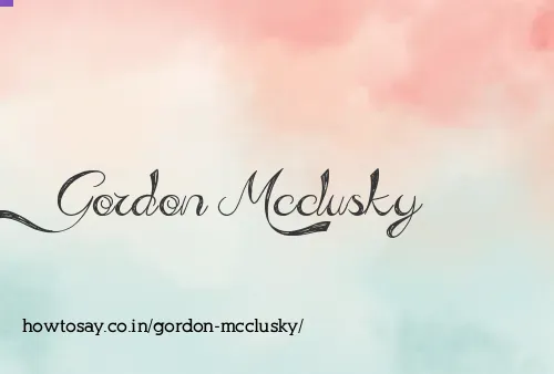 Gordon Mcclusky