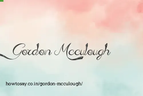 Gordon Mcculough